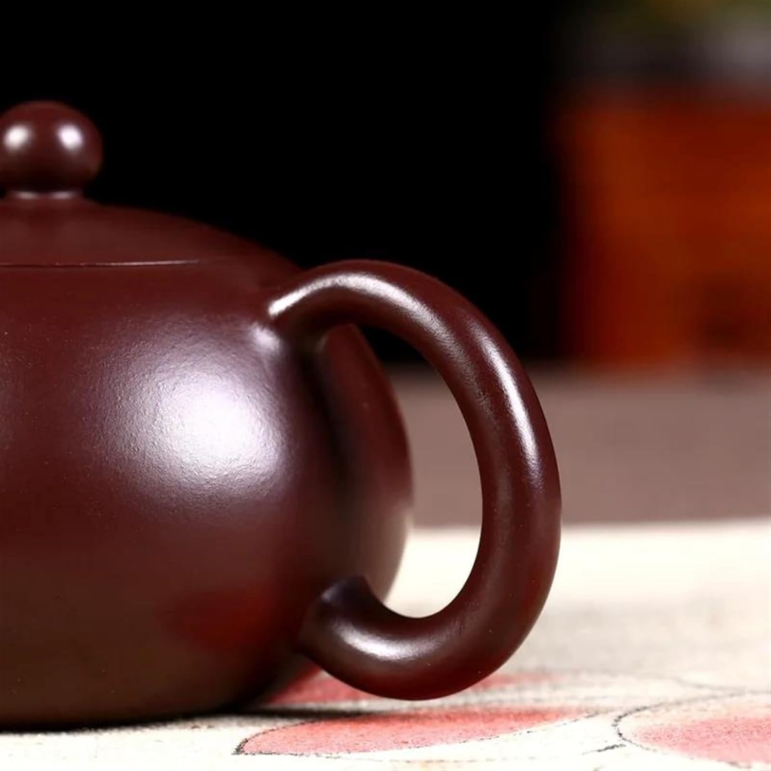 小川長楽造 井戸形 赤茶碗(共箱) [中古] 二代小川長楽造 赤茶碗